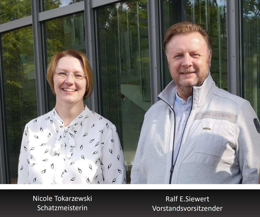 Der Vorstand vom Förderverein (v.l.n.r.: Nicole Tokarzewski, Ralf Siewert)